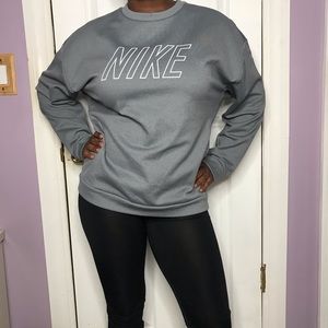 Nike Womens Oversized Grey Sweater Size Large